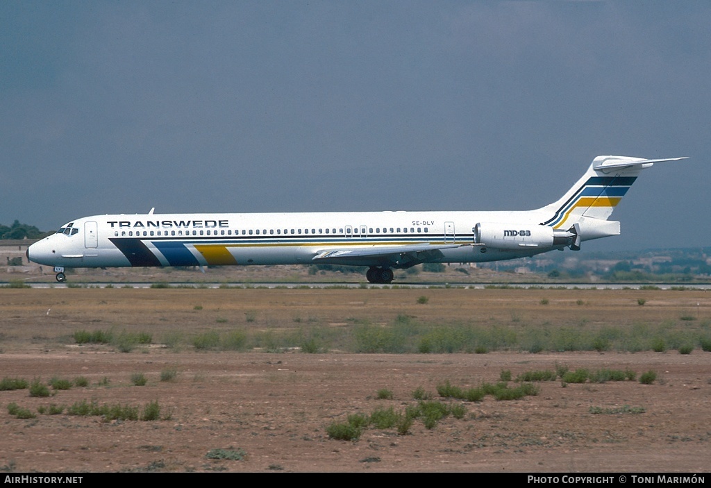 Aircraft Photo of SE-DLV | McDonnell Douglas MD-83 (DC-9-83) | Transwede Airways | AirHistory.net #93606
