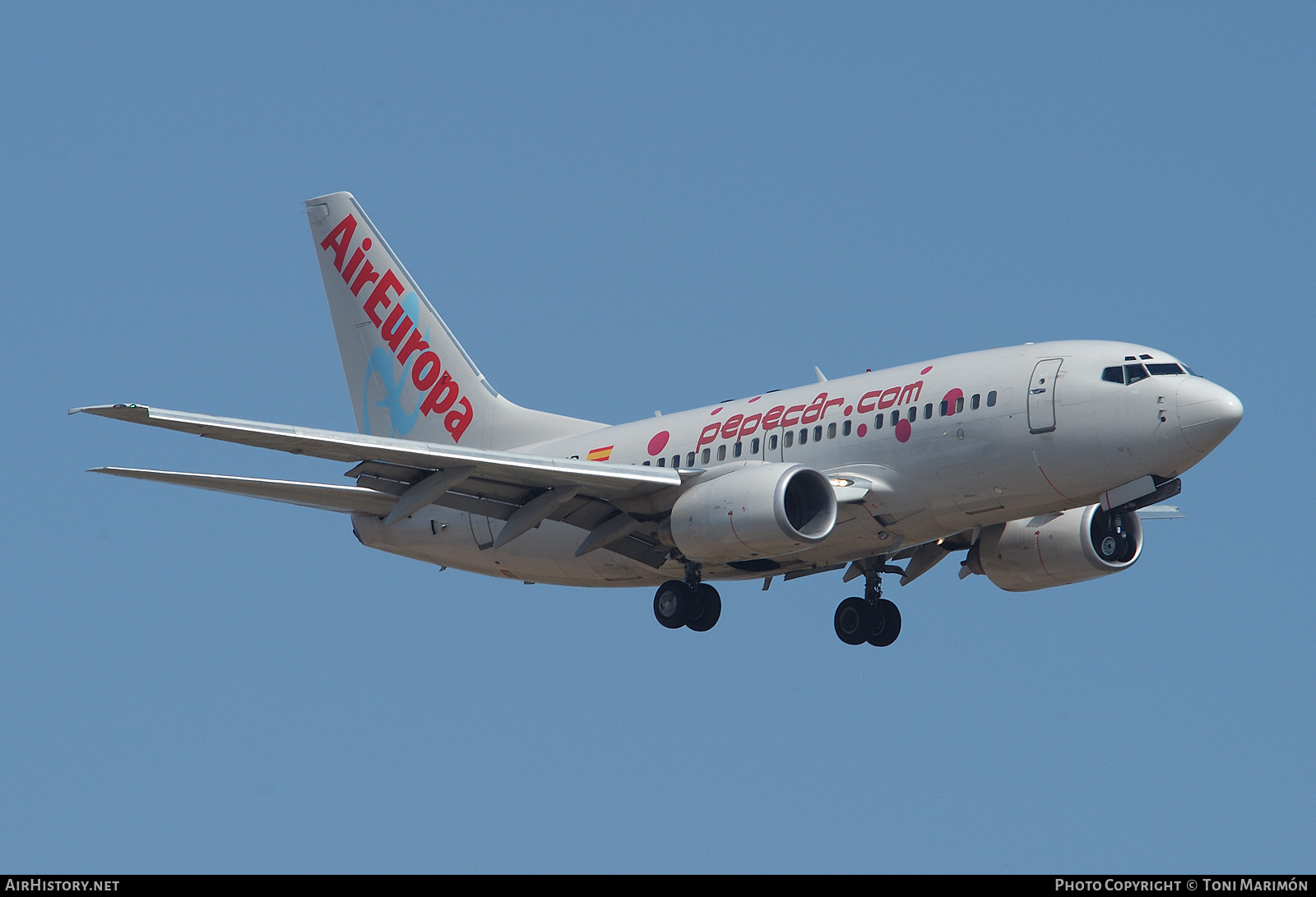 Aircraft Photo of EC-IND | Boeing 737-683 | Air Europa | AirHistory.net #93607