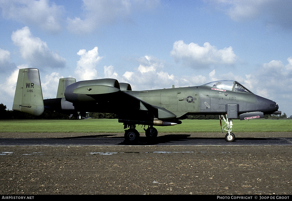 Aircraft Photo of 80-0195 / AF80-195 | Fairchild A-10A Thunderbolt II | USA - Air Force | AirHistory.net #93618