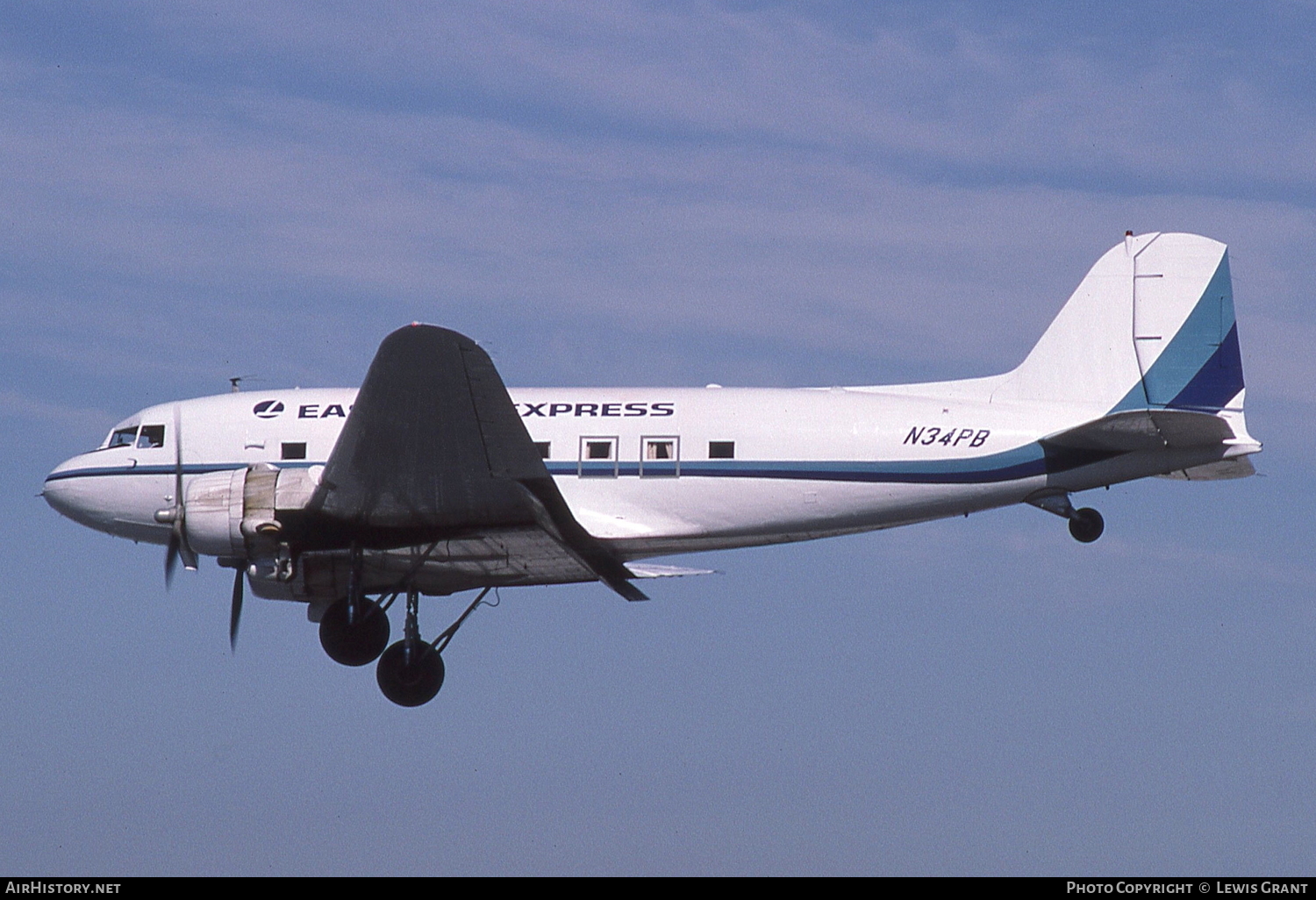 Aircraft Photo of N34PB | Douglas DC-3A | Eastern Express | AirHistory.net #93677