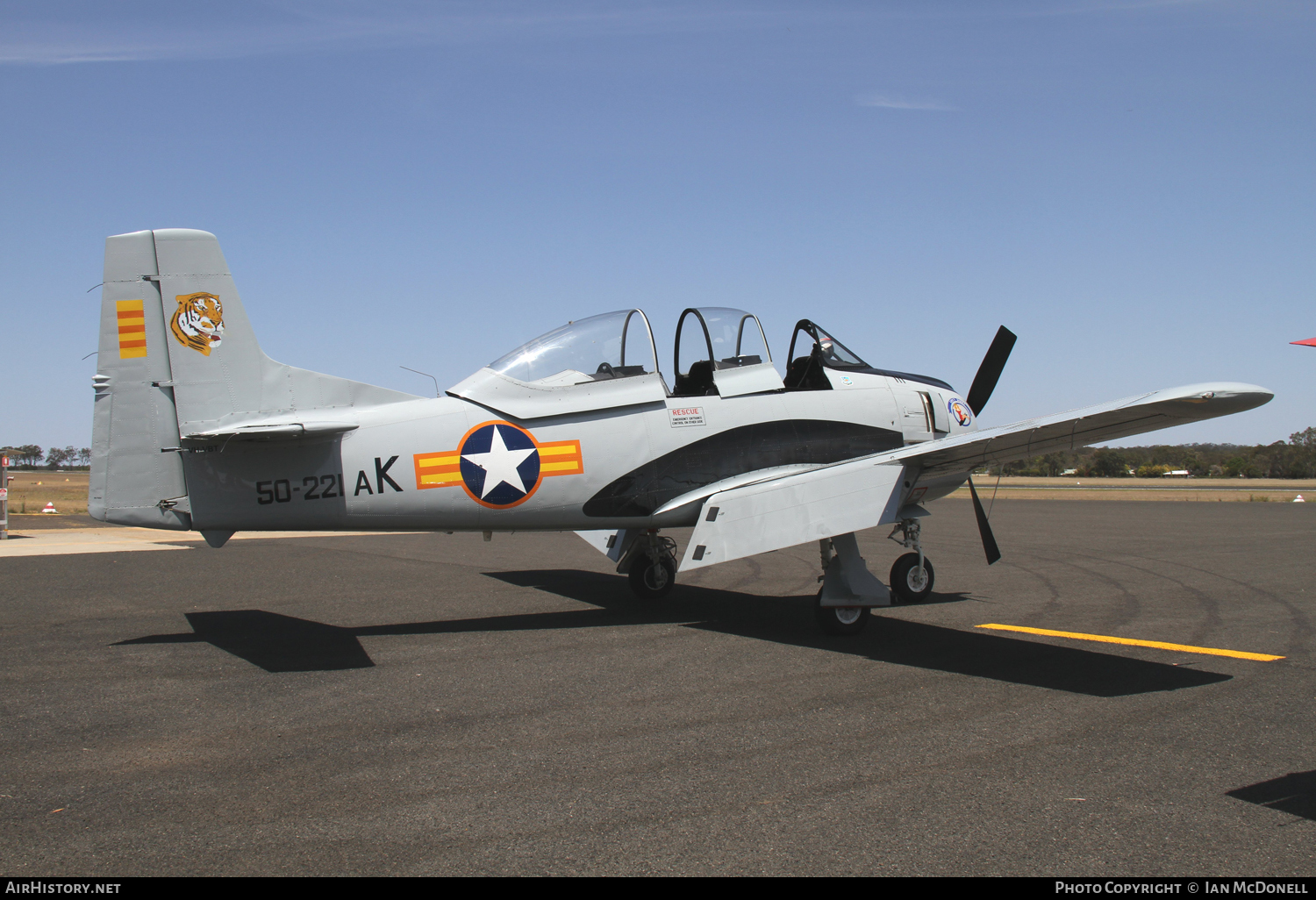 Aircraft Photo of VH-VBT / 50-221 | North American T-28A Nomad | South Vietnam - Air Force | AirHistory.net #93679