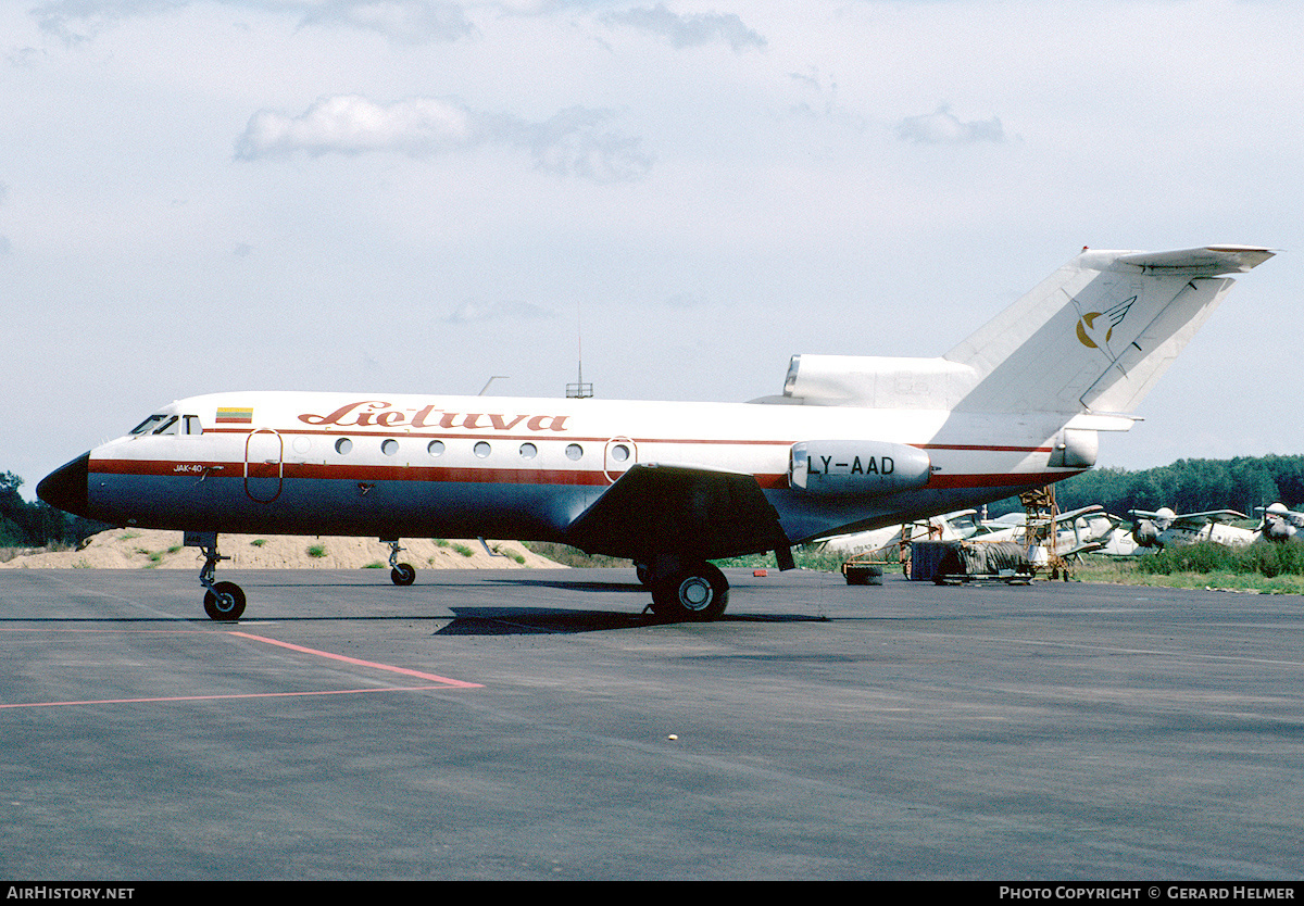 Aircraft Photo of LY-AAD | Yakovlev Yak-40 | Aviakompanija Lietuva | AirHistory.net #93769