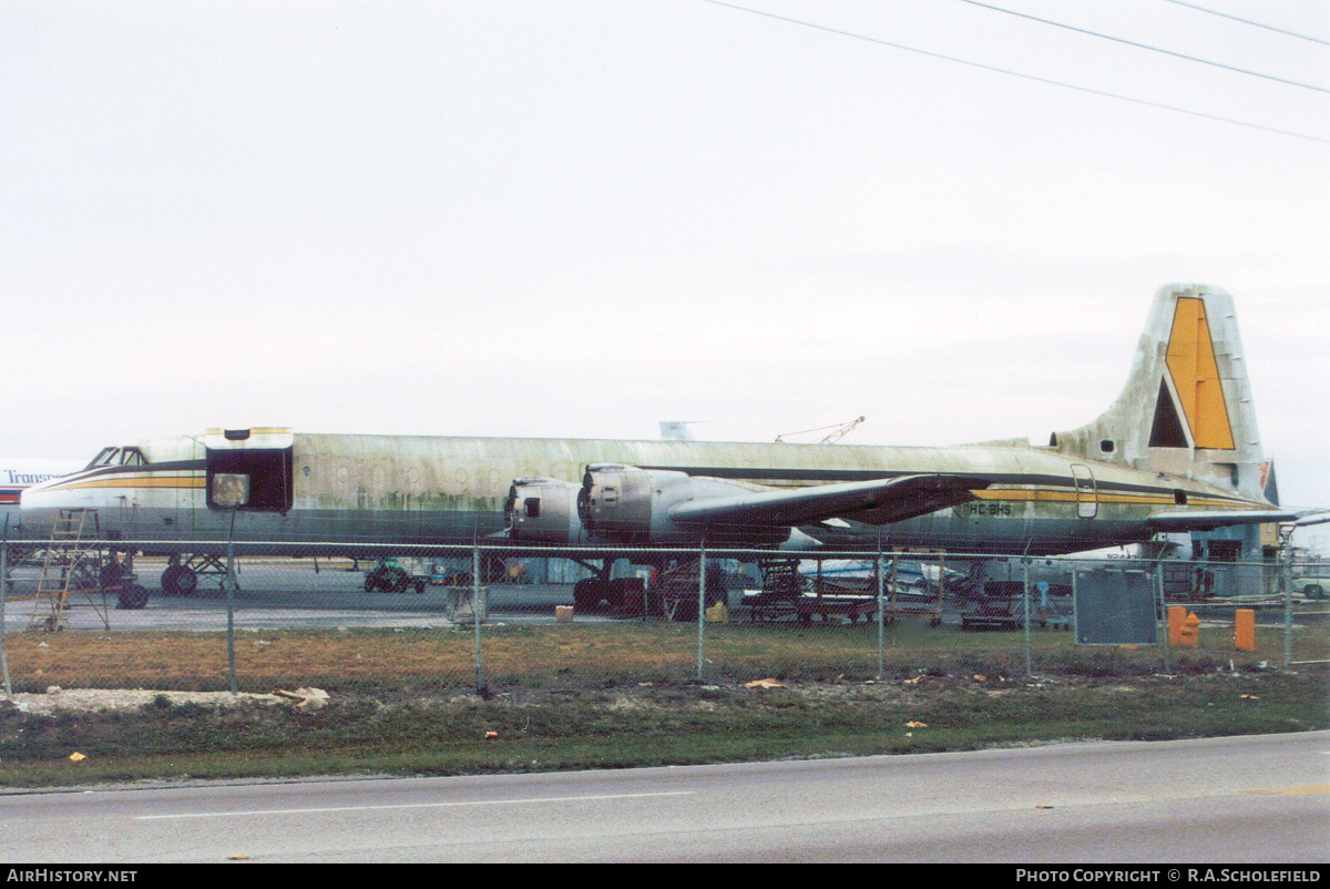 Aircraft Photo of HC-BHS | Canadair CL-44D4-1 | AECA Carga - Aeroservicios Ecuatorianos | AirHistory.net #93801