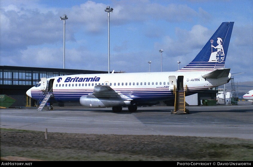 Aircraft Photo of G-AVRN | Boeing 737-204 | Britannia Airways | AirHistory.net #93877