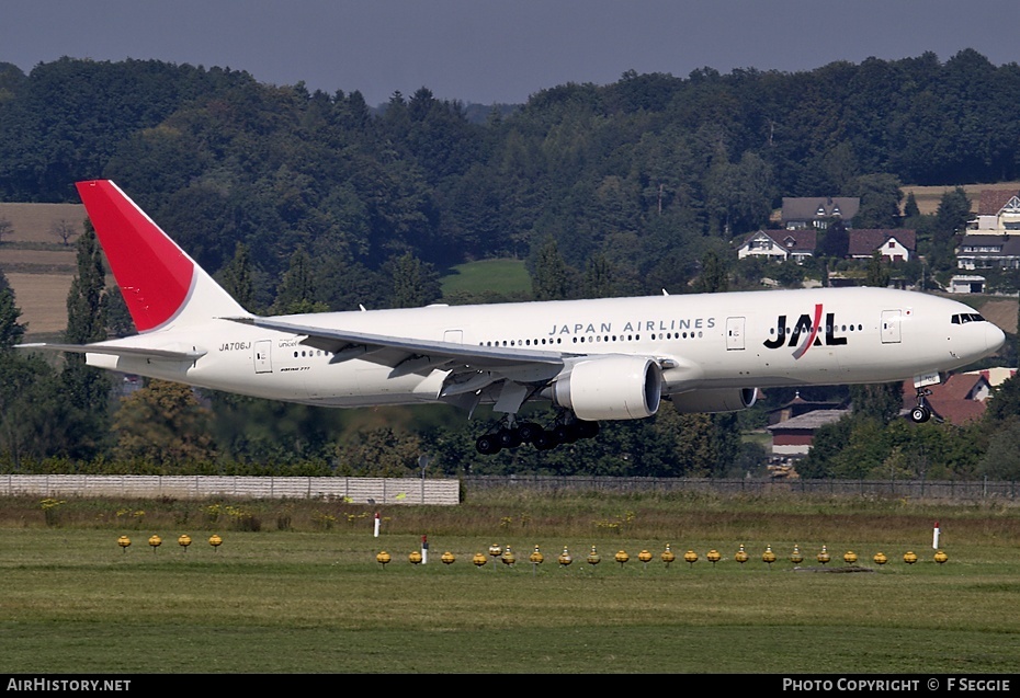 Aircraft Photo of JA706J | Boeing 777-246/ER | Japan Airlines - JAL | AirHistory.net #93899