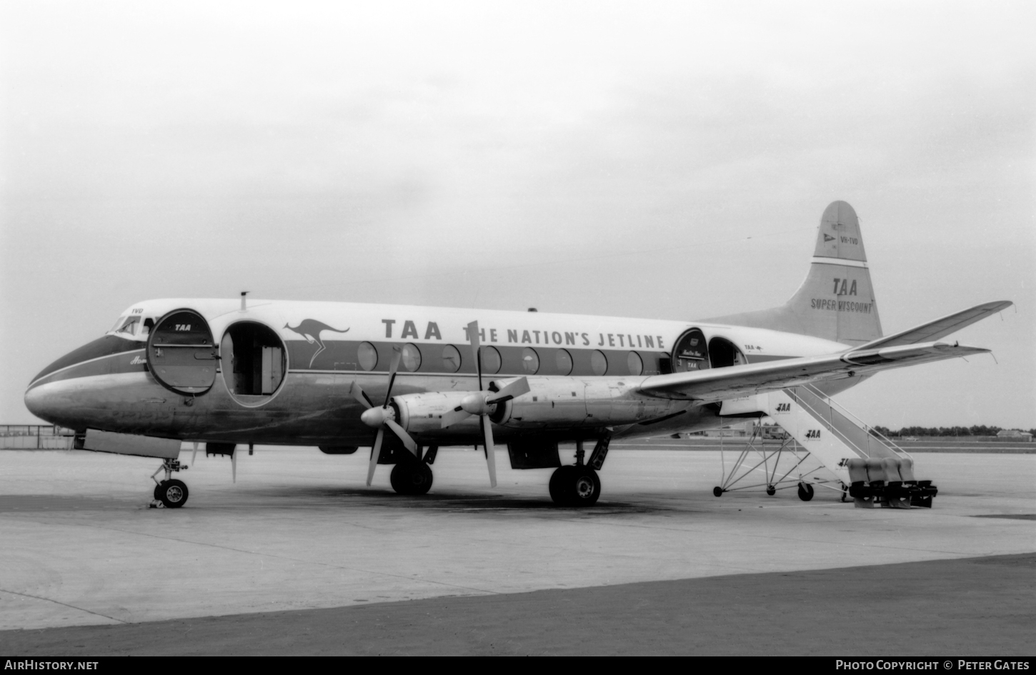 Aircraft Photo of VH-TVD | Vickers 720 Viscount | Trans-Australia Airlines - TAA | AirHistory.net #93919