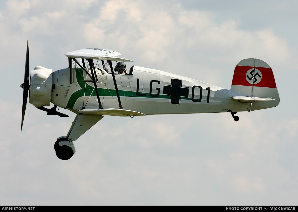 Aircraft Photo of G-AYSJ | Bücker Bü 133C Jungmeister | Germany - Air Force | AirHistory.net #93941