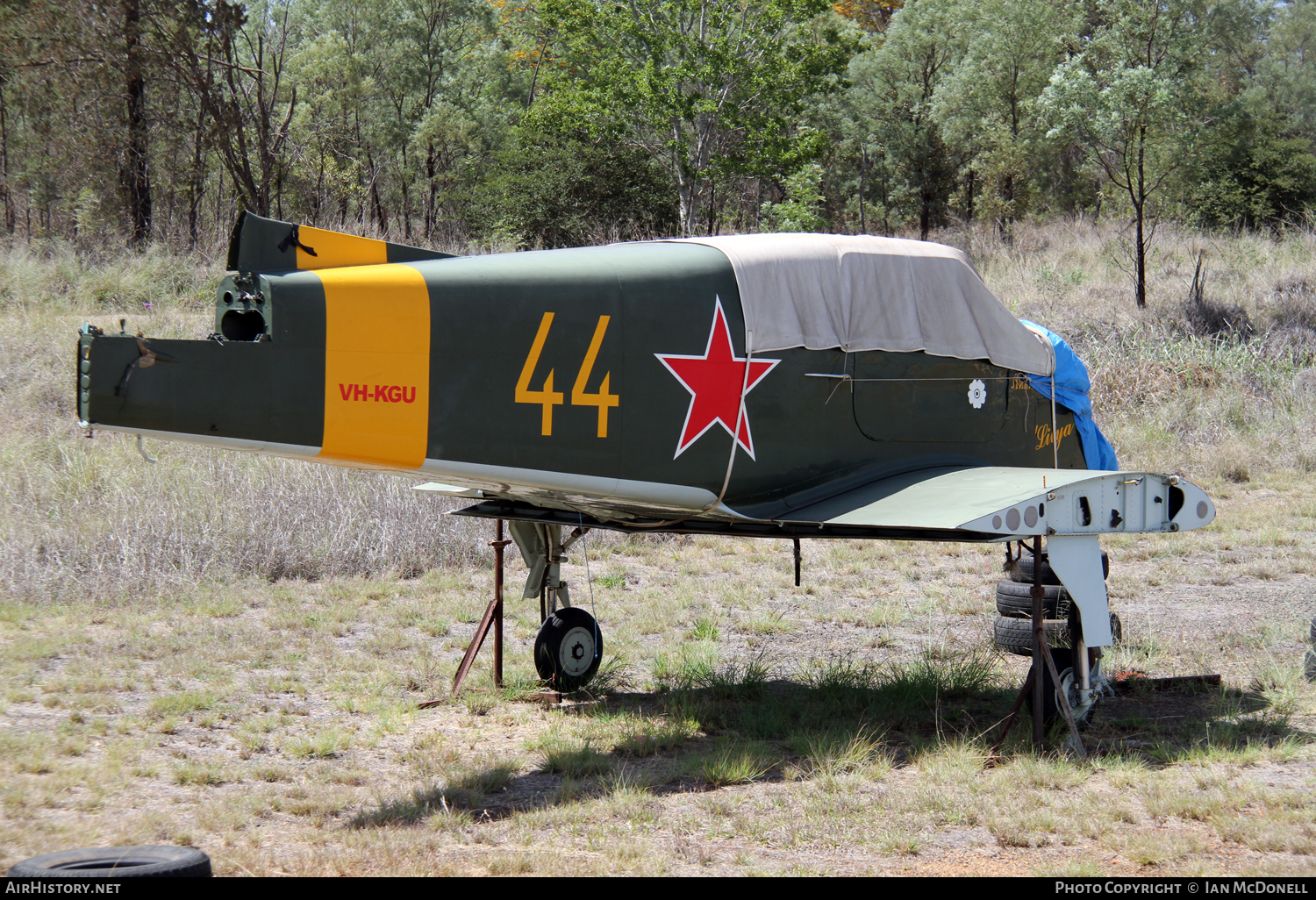 Aircraft Photo of VH-KGU / 44 yellow | Yakovlev Yak-18T | Soviet Union - Air Force | AirHistory.net #93943