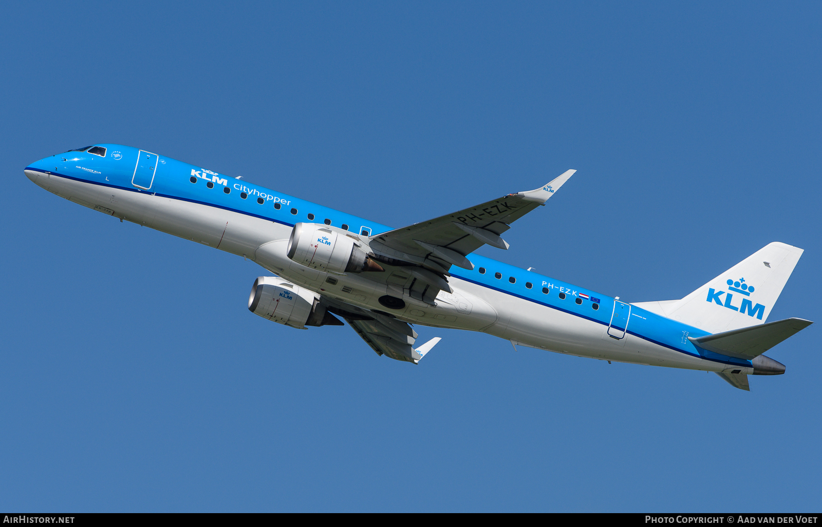 Aircraft Photo of PH-EZK | Embraer 190STD (ERJ-190-100STD) | KLM Cityhopper | AirHistory.net #93959