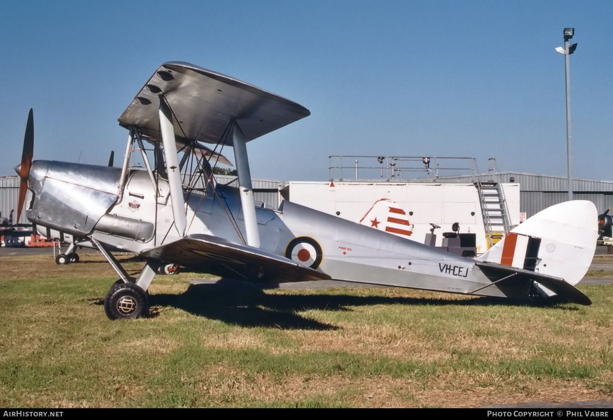 Aircraft Photo of VH-CEJ | De Havilland D.H. 82A Tiger Moth | Australia - Air Force | AirHistory.net #93981
