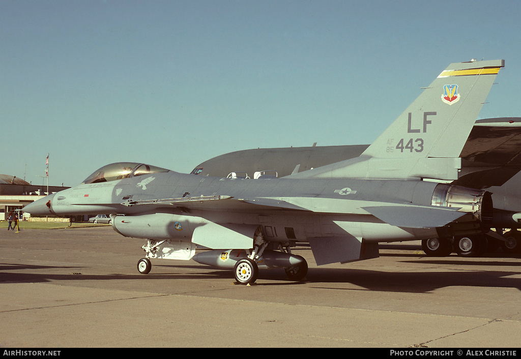 Aircraft Photo of 85-1443 / AF85-443 | General Dynamics F-16C Fighting Falcon | USA - Air Force | AirHistory.net #93990