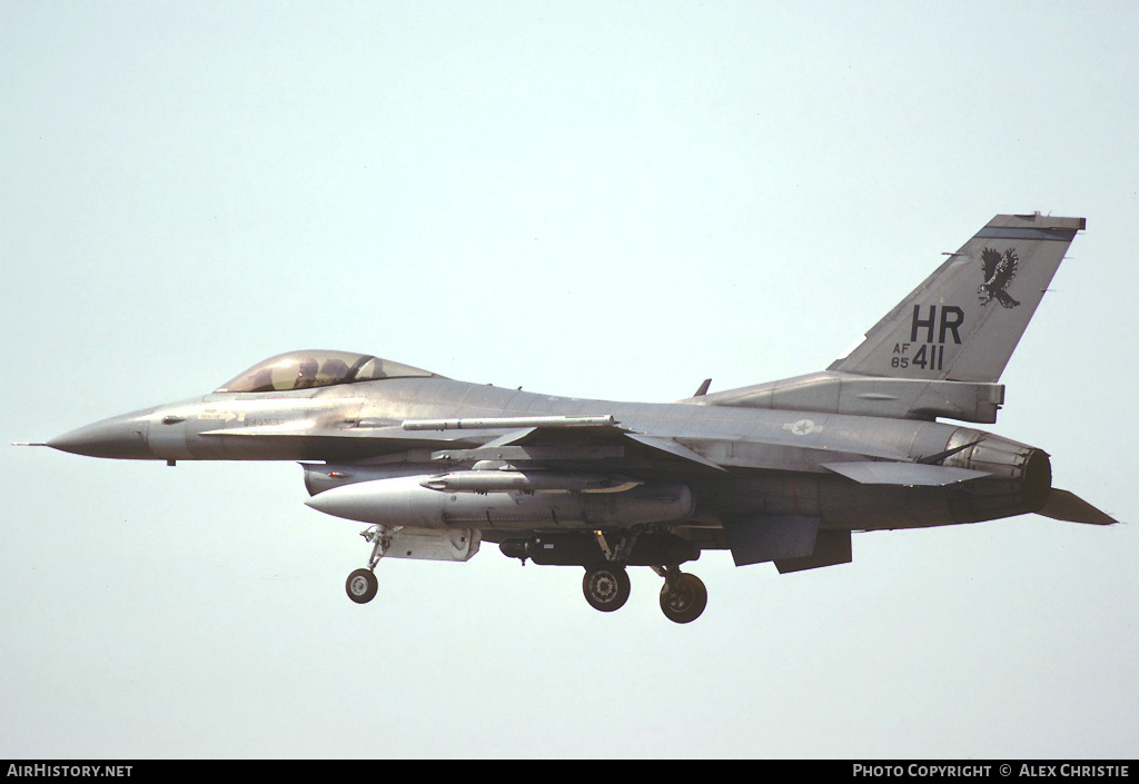 Aircraft Photo of 85-1411 / AF85-411 | General Dynamics F-16C Fighting Falcon | USA - Air Force | AirHistory.net #94003