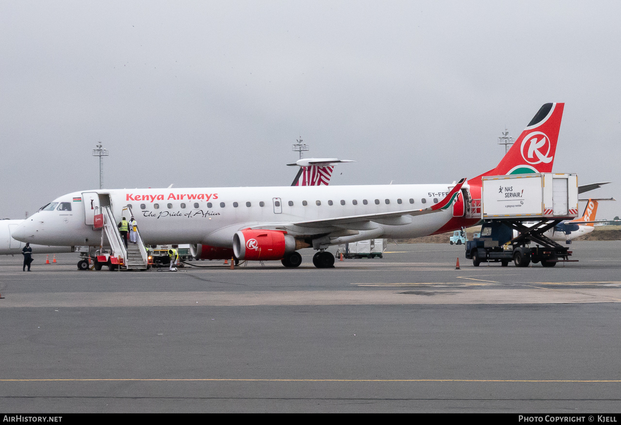 Aircraft Photo of 5Y-FFF | Embraer 190AR (ERJ-190-100IGW) | Kenya Airways | AirHistory.net #94004