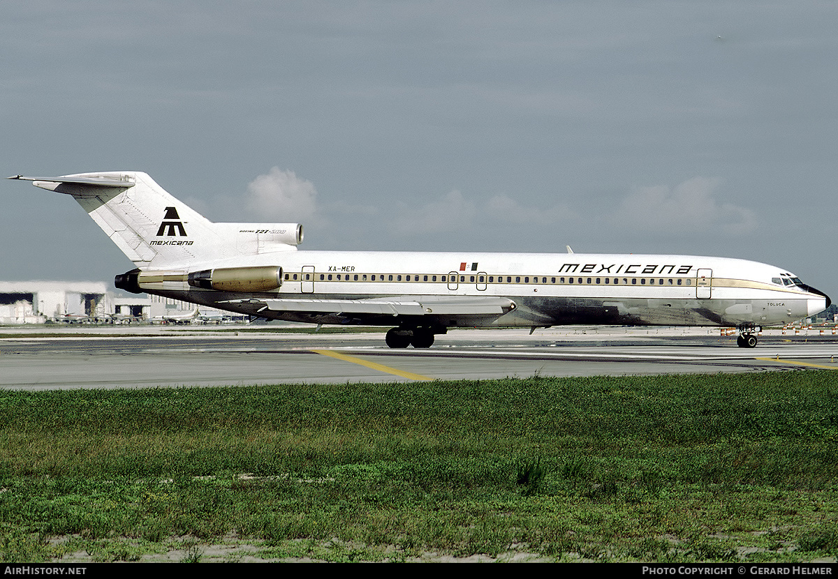 Aircraft Photo of XA-MER | Boeing 727-2Q4/Adv | Mexicana | AirHistory.net #94039