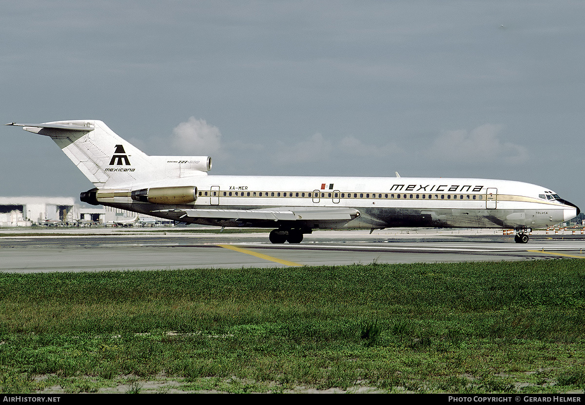 Aircraft Photo of XA-MER | Boeing 727-2Q4/Adv | Mexicana | AirHistory.net #94039