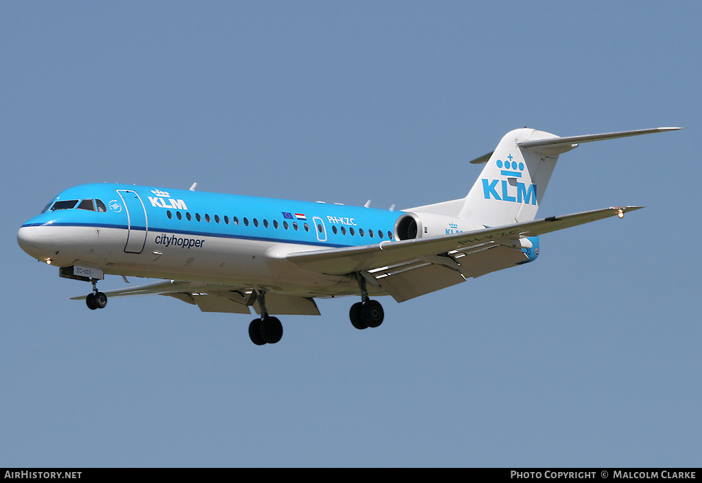 Aircraft Photo of PH-KZC | Fokker 70 (F28-0070) | KLM Cityhopper | AirHistory.net #94098