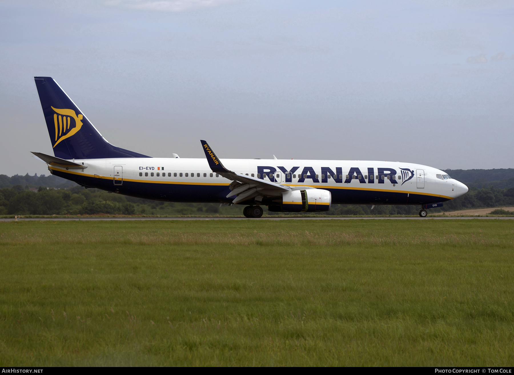 Aircraft Photo of EI-EVD | Boeing 737-8AS | Ryanair | AirHistory.net #94105