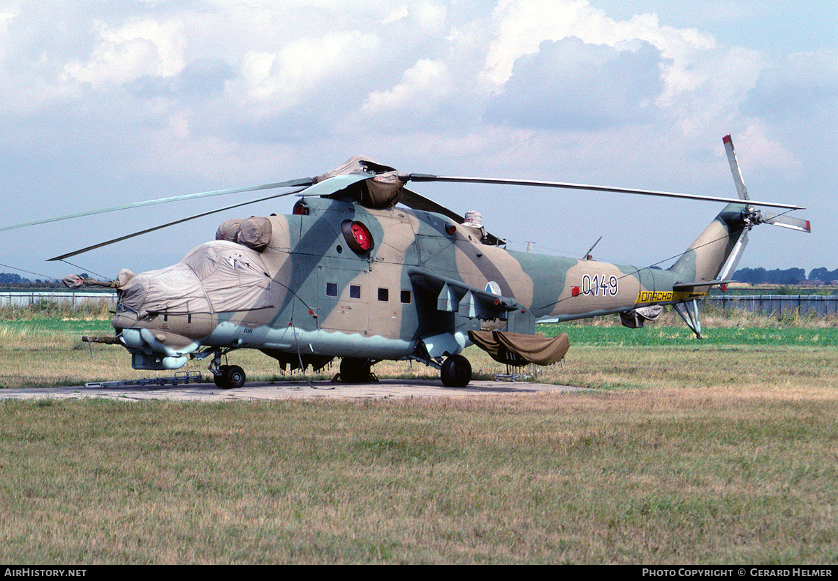 Aircraft Photo of 0149 | Mil Mi-24D | Czechoslovakia - Air Force | AirHistory.net #94127