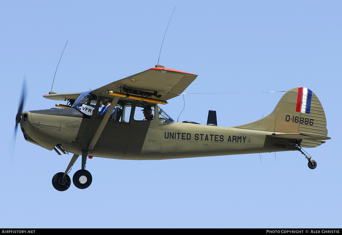 Aircraft Photo of N16886 / 0-16886 | Cessna O-1G Bird Dog | USA - Army | AirHistory.net #94137