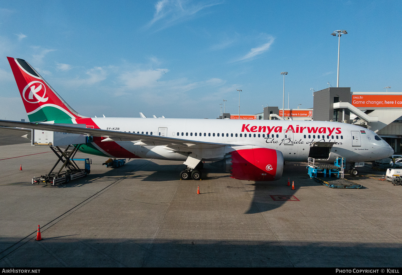 Aircraft Photo of 5Y-KZB | Boeing 787-8 Dreamliner | Kenya Airways | AirHistory.net #94145