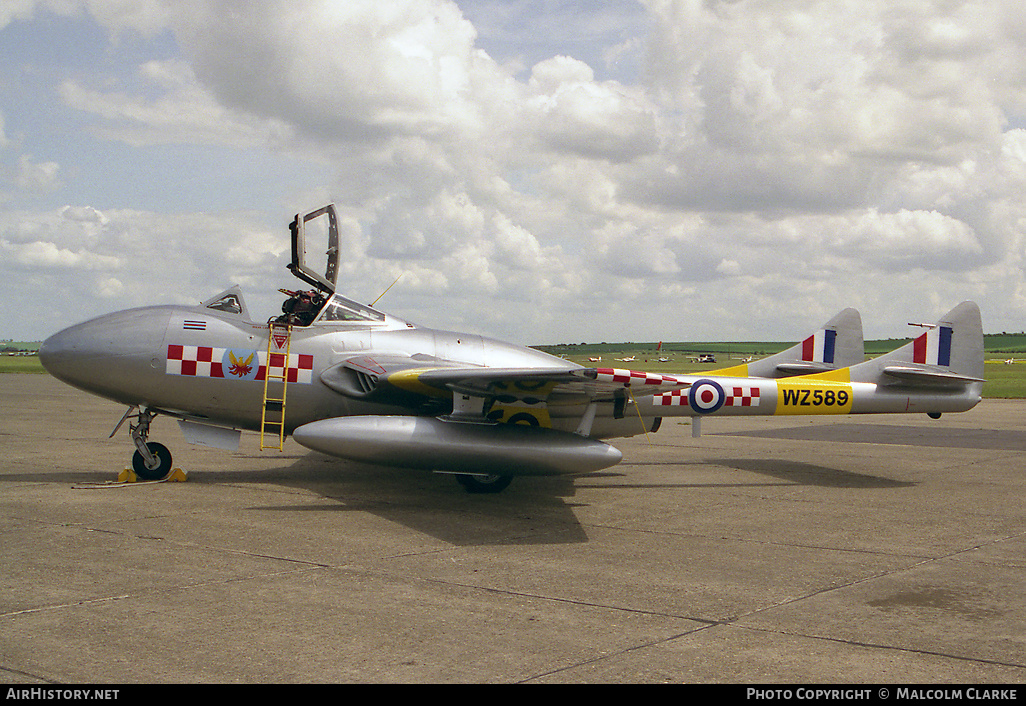 Aircraft Photo of WZ589 / G-DHZZ | De Havilland D.H. 115 Vampire T55 | UK - Air Force | AirHistory.net #94199