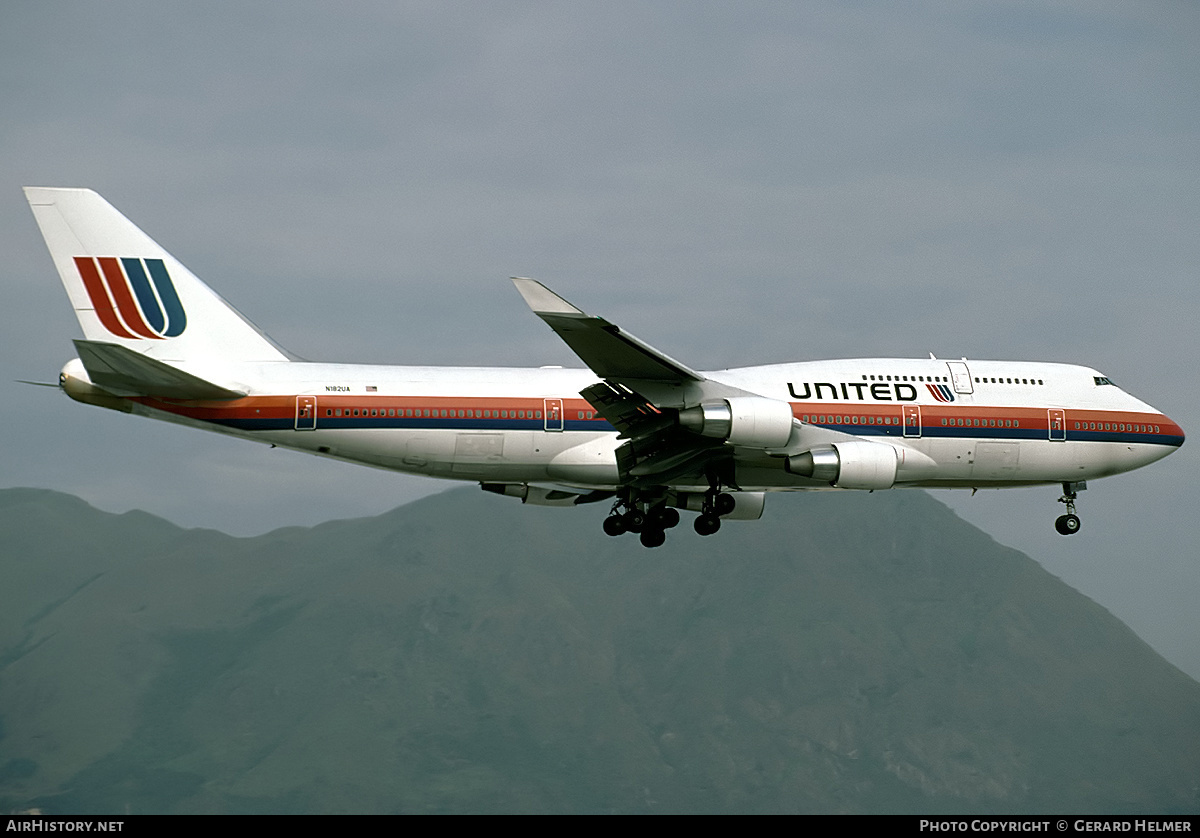 Aircraft Photo of N182UA | Boeing 747-422 | United Airlines | AirHistory.net #94208
