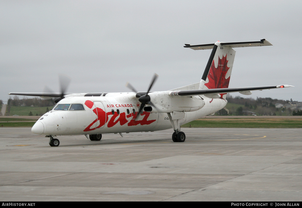 Aircraft Photo of C-GJSX | De Havilland Canada DHC-8-102 Dash 8 | Air Canada Jazz | AirHistory.net #94223