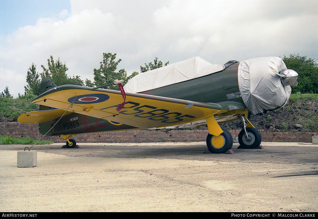 Aircraft Photo of N13631 / P5865 | North American T-6J Harvard Mk IV | UK - Air Force | AirHistory.net #94253