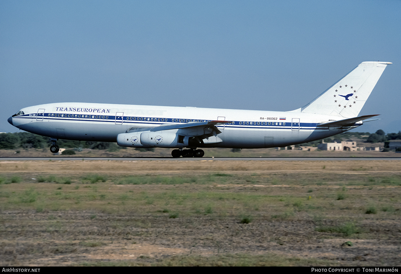 Aircraft Photo of RA-86062 | Ilyushin Il-86 | Transeuropean Airlines | AirHistory.net #94341