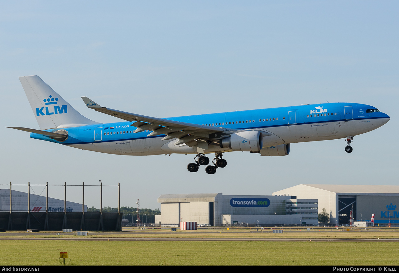 Aircraft Photo of PH-AON | Airbus A330-203 | KLM - Royal Dutch Airlines | AirHistory.net #94364
