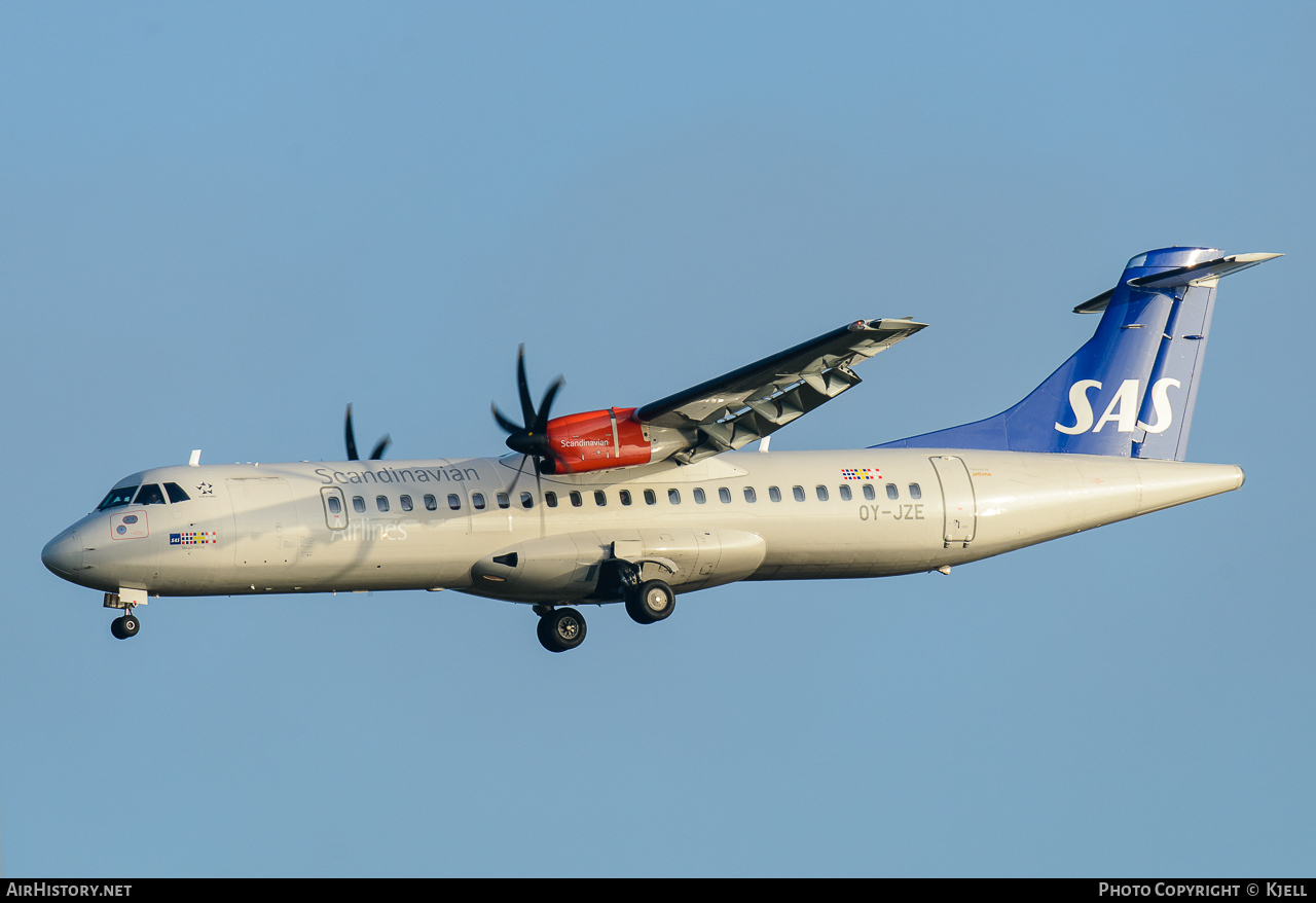 Aircraft Photo of OY-JZE | ATR ATR-72-600 (ATR-72-212A) | Scandinavian Airlines - SAS | AirHistory.net #94383