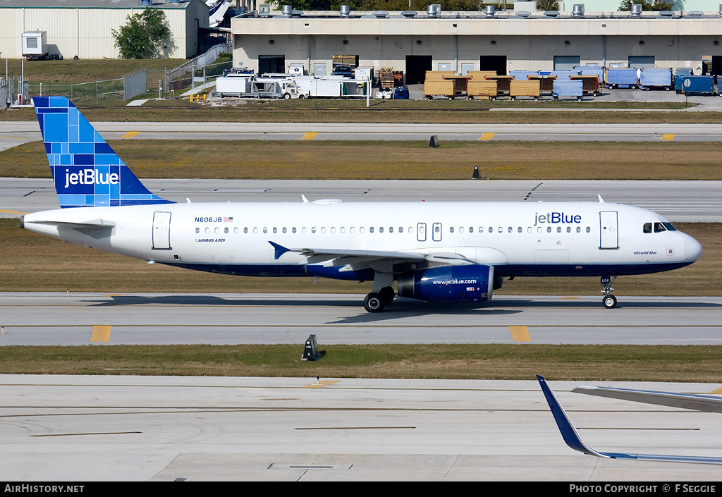 Aircraft Photo of N606JB | Airbus A320-232 | JetBlue Airways | AirHistory.net #94396