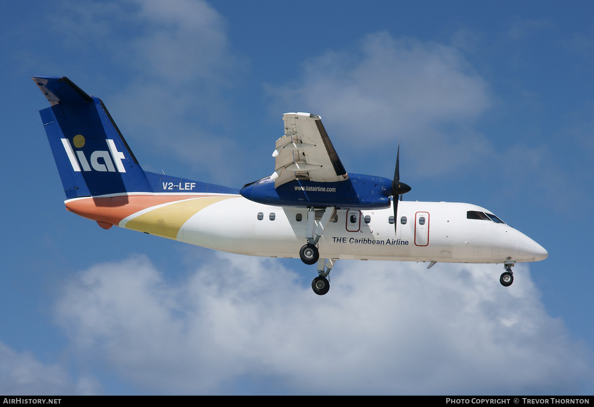 Aircraft Photo of V2-LEF | De Havilland Canada DHC-8-103 Dash 8 | LIAT - Leeward Islands Air Transport | AirHistory.net #94472