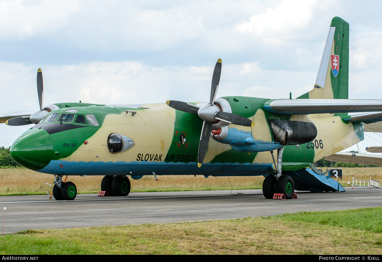 Aircraft Photo of 2506 | Antonov An-26 | Slovakia - Air Force | AirHistory.net #94481