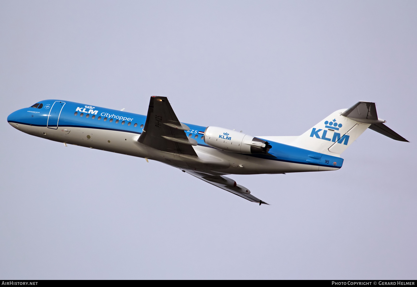 Aircraft Photo of PH-KZS | Fokker 70 (F28-0070) | KLM Cityhopper | AirHistory.net #94530