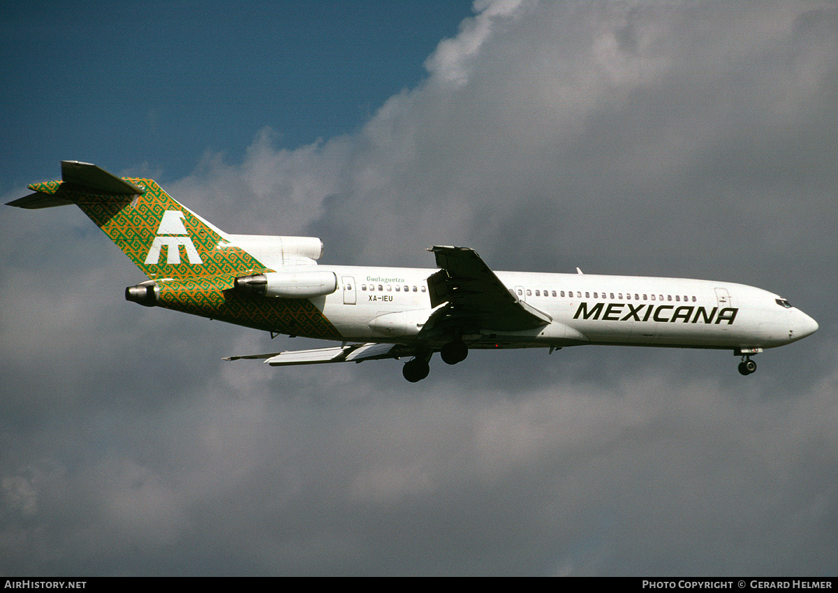 Aircraft Photo of XA-IEU | Boeing 727-264/Adv | Mexicana | AirHistory.net #94616