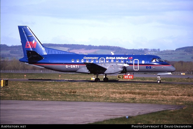Aircraft Photo of G-GNTI | Saab 340B | British Midland Commuter | AirHistory.net #94620