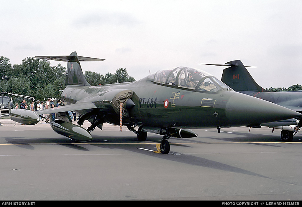Aircraft Photo of RT 684 Lockheed TF 104G Starfighter Aircraft Photo of RT 684 Lockheed TF 104G Starfighter