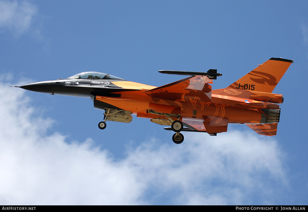 Aircraft Photo of J-015 | General Dynamics F-16AM Fighting Falcon | Netherlands - Air Force | AirHistory.net #94669
