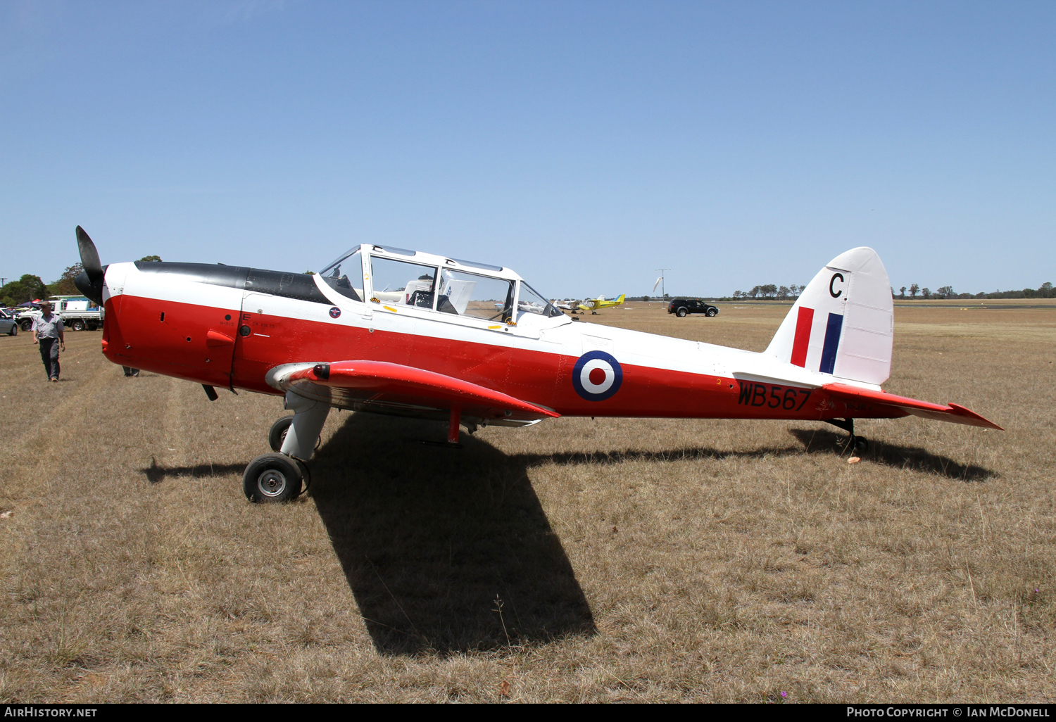 Aircraft Photo of VH-JHN / WB567 | De Havilland Canada DHC-1 Chipmunk T10 | UK - Air Force | AirHistory.net #94708
