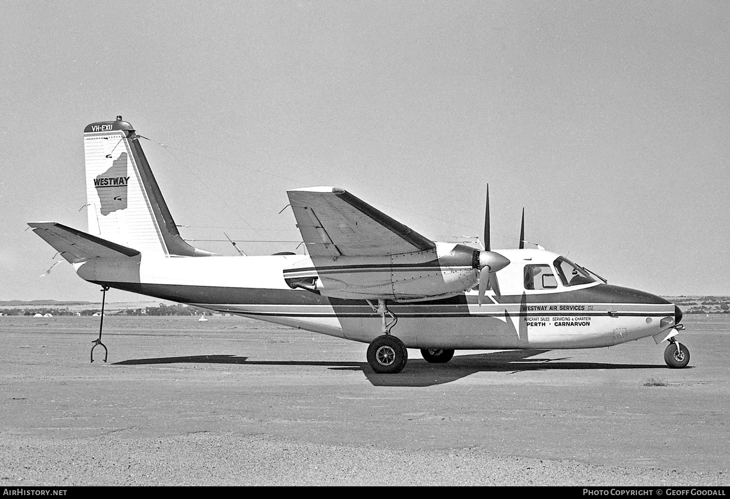 Aircraft Photo of VH-EXU | Aero Commander 680E Commander | Westway Air Services | AirHistory.net #94723