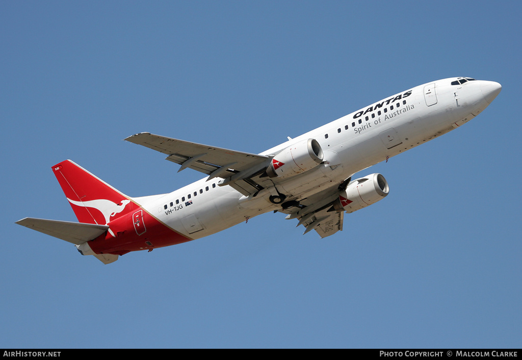 Aircraft Photo of VH-TJG | Boeing 737-476 | Qantas | AirHistory.net #94743