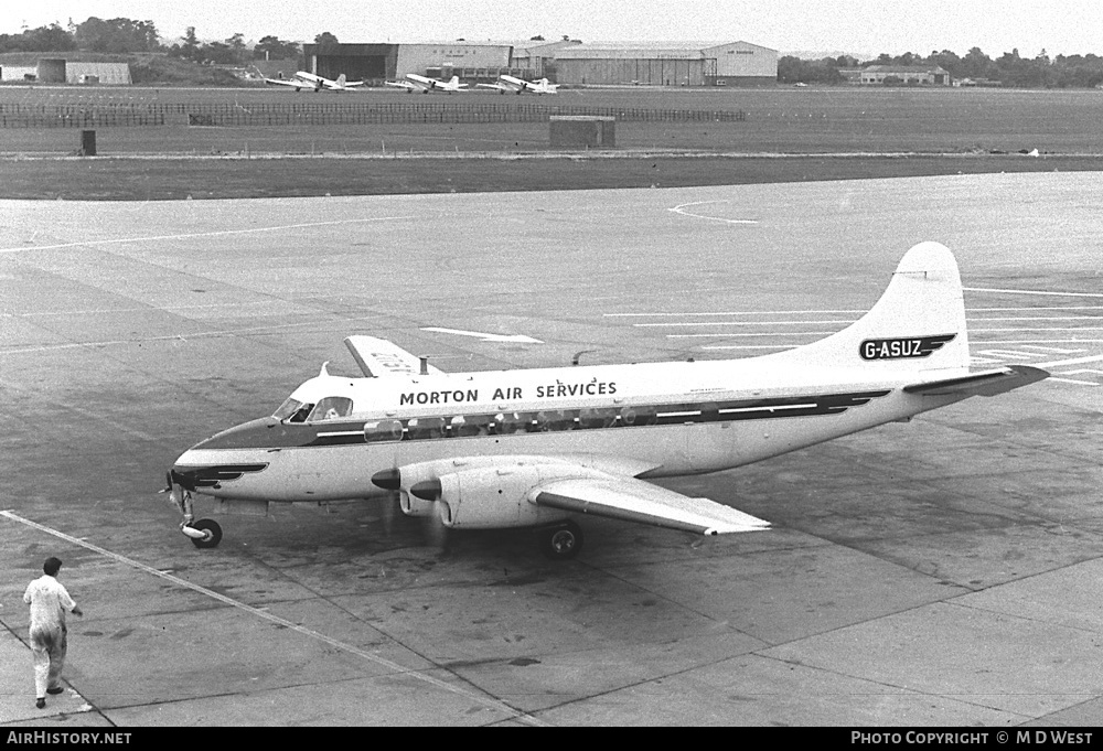 Aircraft Photo of G-ASUZ | De Havilland D.H. 114 Heron 2D | Morton Air Services | AirHistory.net #94744