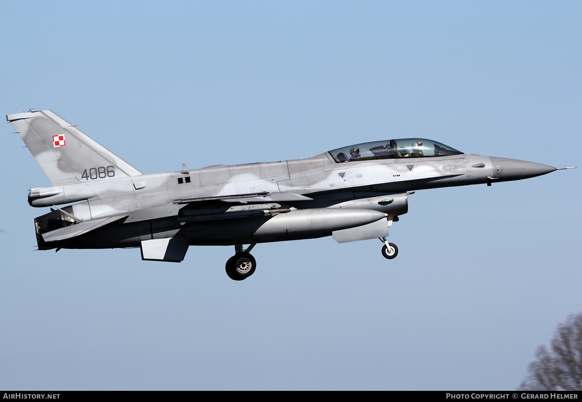 Aircraft Photo of 4086 | Lockheed Martin F-16DJ Fighting Falcon | Poland - Air Force | AirHistory.net #94804