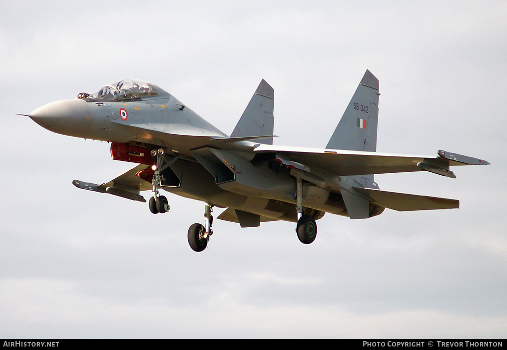 Aircraft Photo of SB042 | Sukhoi Su-30MKI | India - Air Force | AirHistory.net #94822