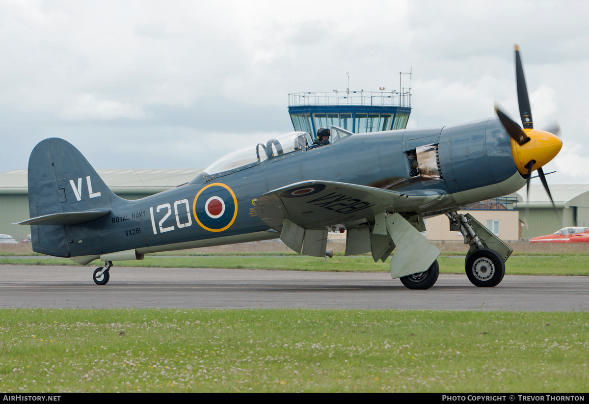 Aircraft Photo of G-RNHF / VX281 | Hawker Sea Fury T20 | UK - Navy | AirHistory.net #94851