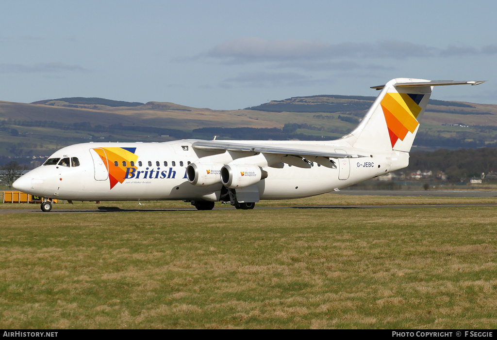 Aircraft Photo of G-JEBC | British Aerospace BAe-146-300 | British European | AirHistory.net #94858