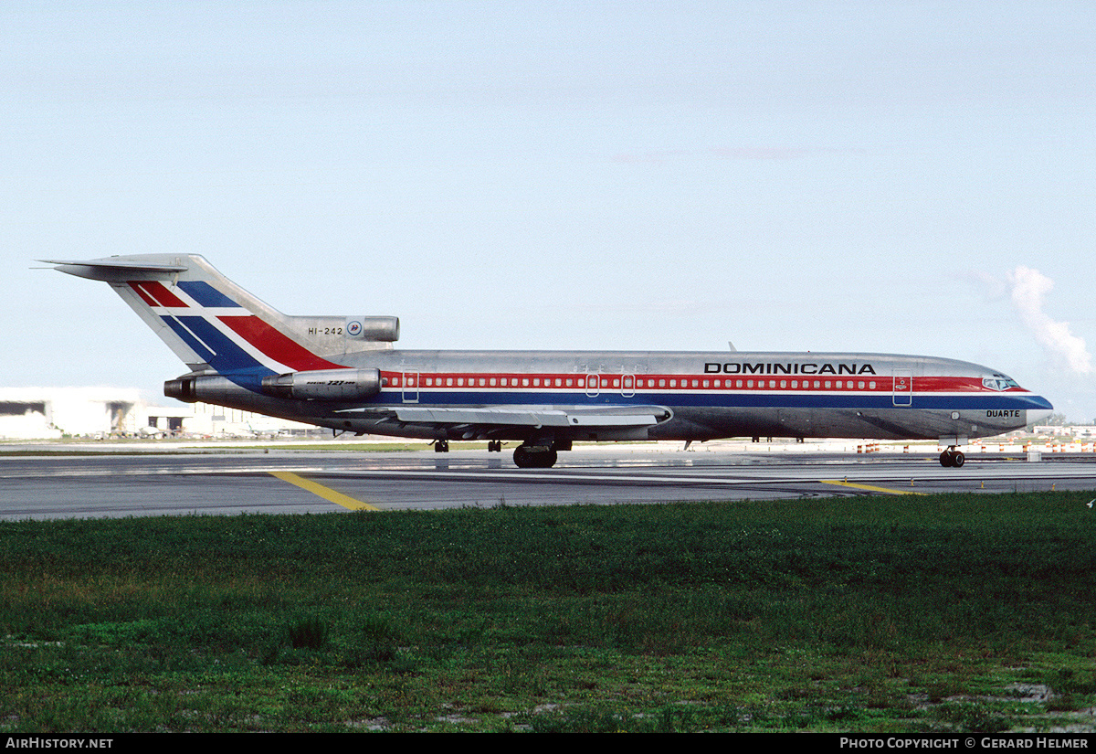 Aircraft Photo of HI-242 | Boeing 727-2J1/Adv | Dominicana | AirHistory.net #94888