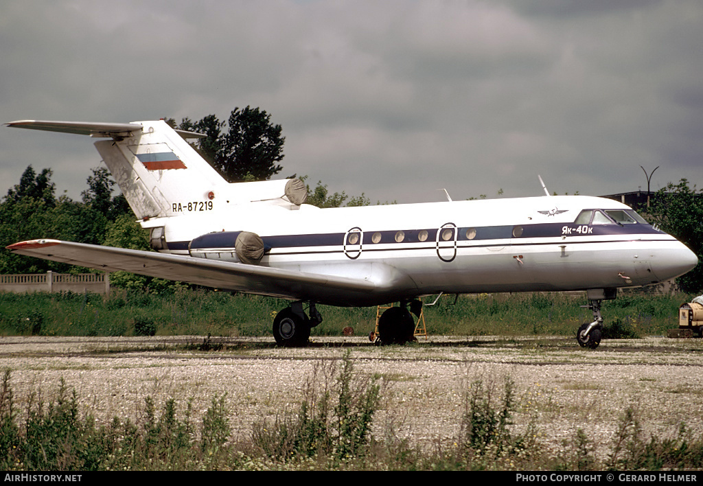 Aircraft Photo of RA-87219 | Yakovlev Yak-40K | AirHistory.net #94912