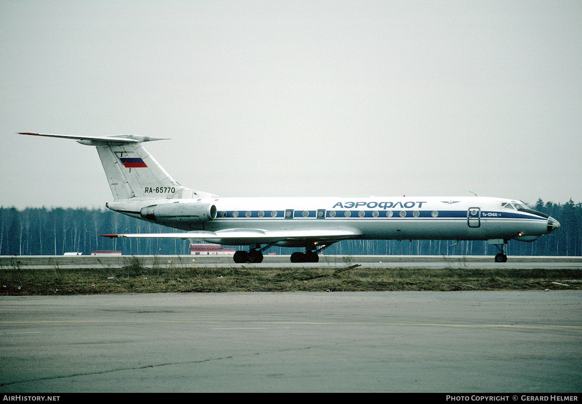 Aircraft Photo of RA-65770 | Tupolev Tu-134A-3 | Aeroflot | AirHistory.net #94922
